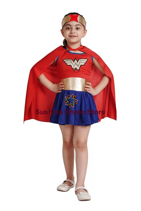 Wonder-Girl-Comic-Book-Character-Dress-for-Kids
