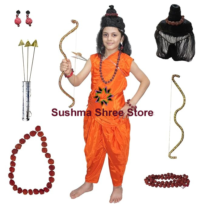 Raja Ram Costume for Kids Ramayan Fancy Dress for School Mythological Events