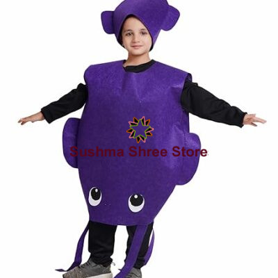 Kids Squid Fish Fancy Dress Costume