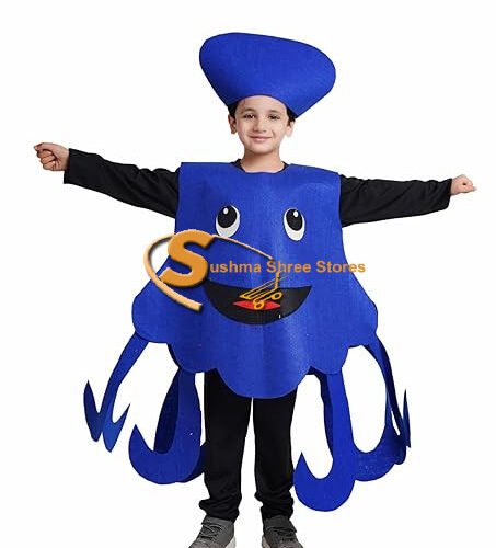 Octopus Cutout For Kids, Water Animal Costume