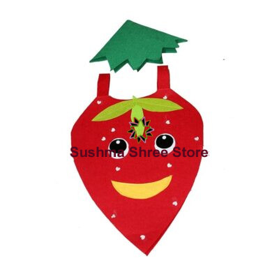 Strawberry Fruit Cutout with Cap for Kids