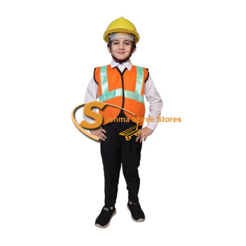 FIREMAN SAFETY JACKET ( Orange & Green )