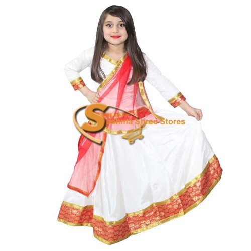 Kathak Classical Dance Lehenga for Girls