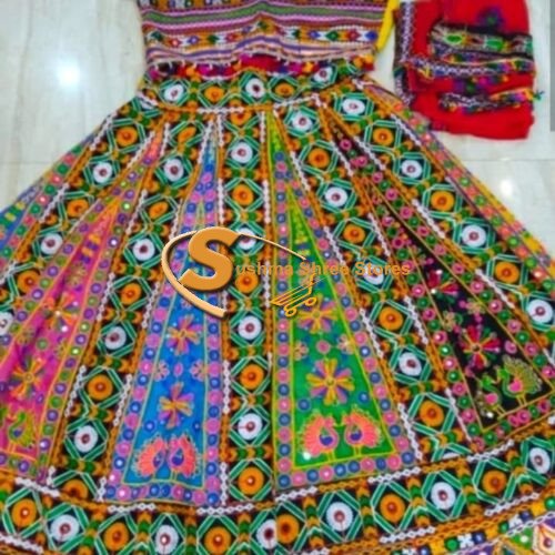 Gujarati / Navratri Multi Colour Garba Dress for Women