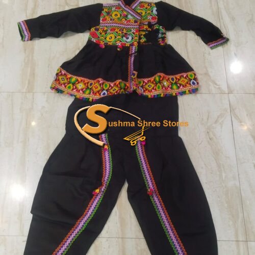 Black gujrati dress for boys or state dress
