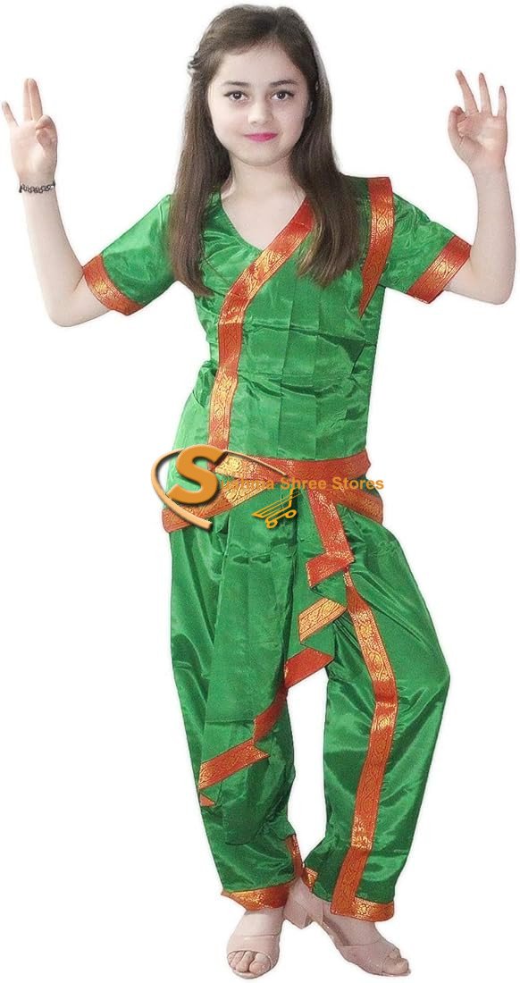 Odissi Classical Dance Costume for Kids