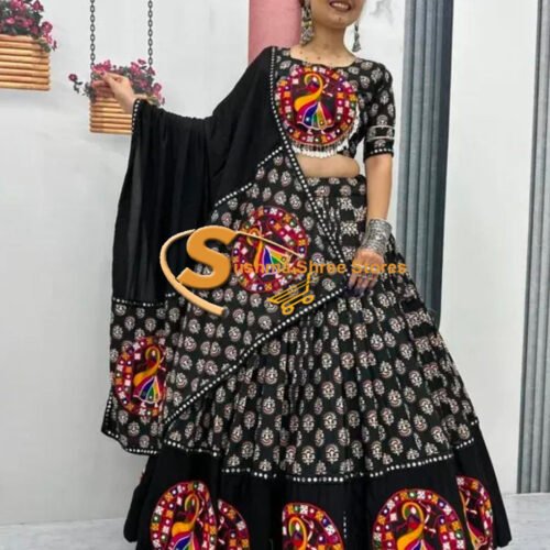 Black Gamathi Pure - Garba Dandiya Costume