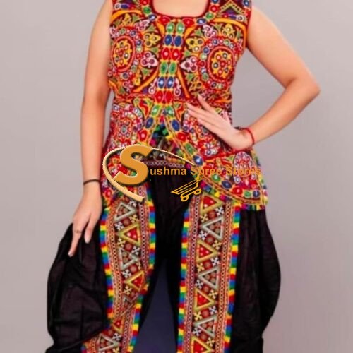 Black Dhoti with Jacket For Women