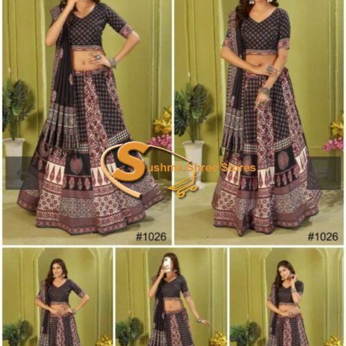 New Launch Real Modeling Cotton Lehenga Collections